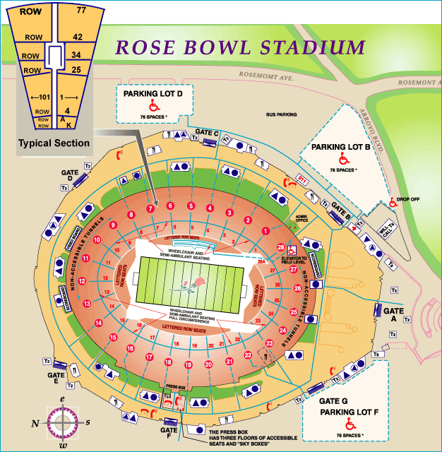 Rose Bowl Parade Seating Chart